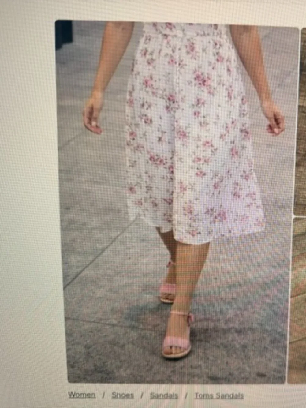 Toms Pink wedge sandles